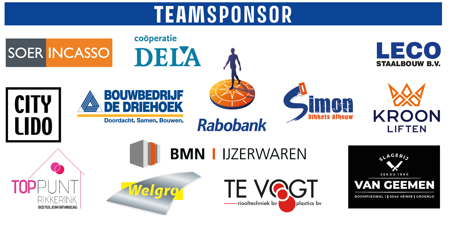 Marveldtoernooi 2025 - Sponsors - Teamsponsor